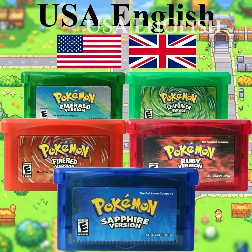 Gaming Console Video - Игровой картридж GBA серии Pokemon, 32-битный,