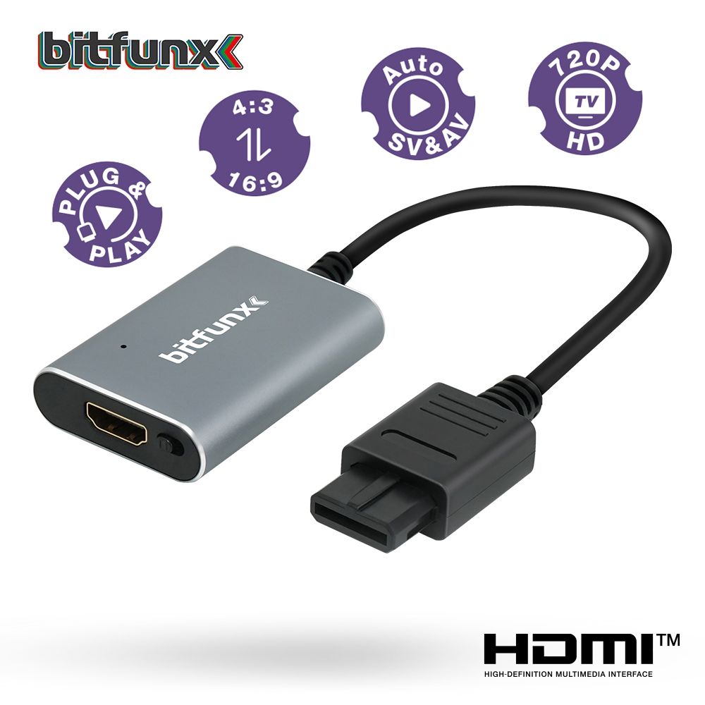 Gaming Console Nintendo - Bitfunx 720P HDMI ™ Адаптер S-video