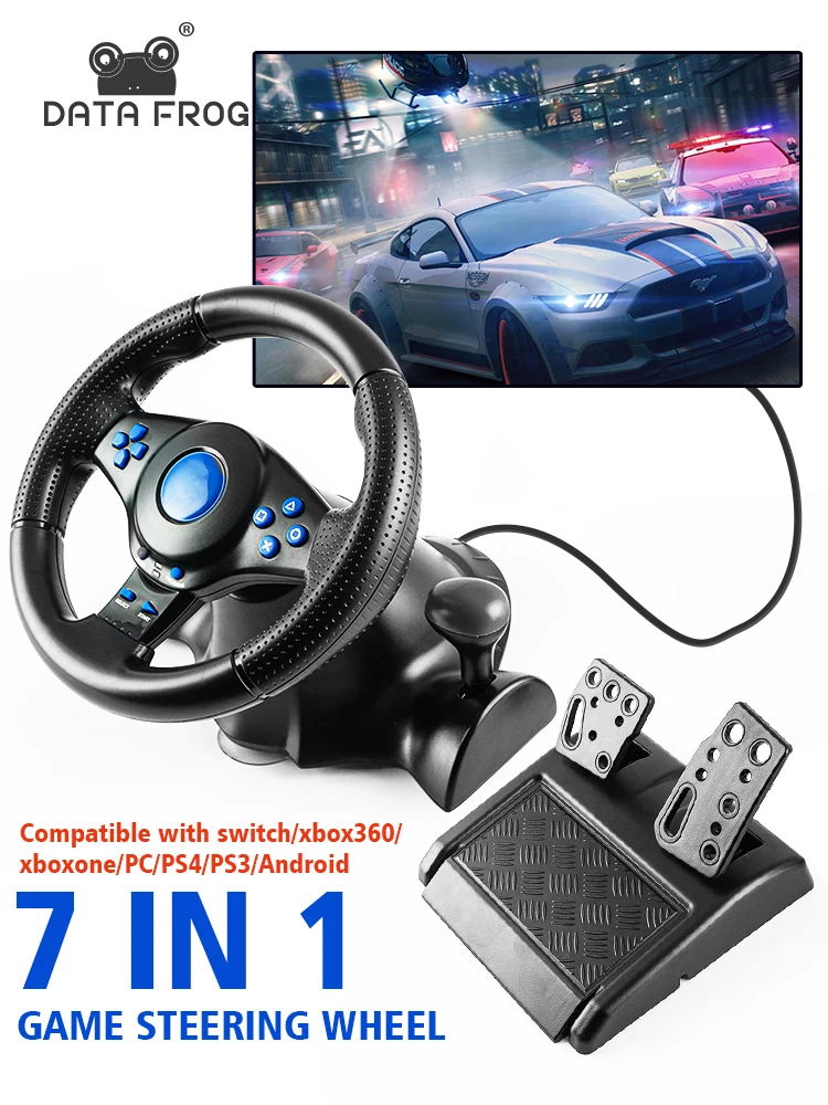 Steering Wheel Gaming - Игровой руль DATA FROG с вибрационной