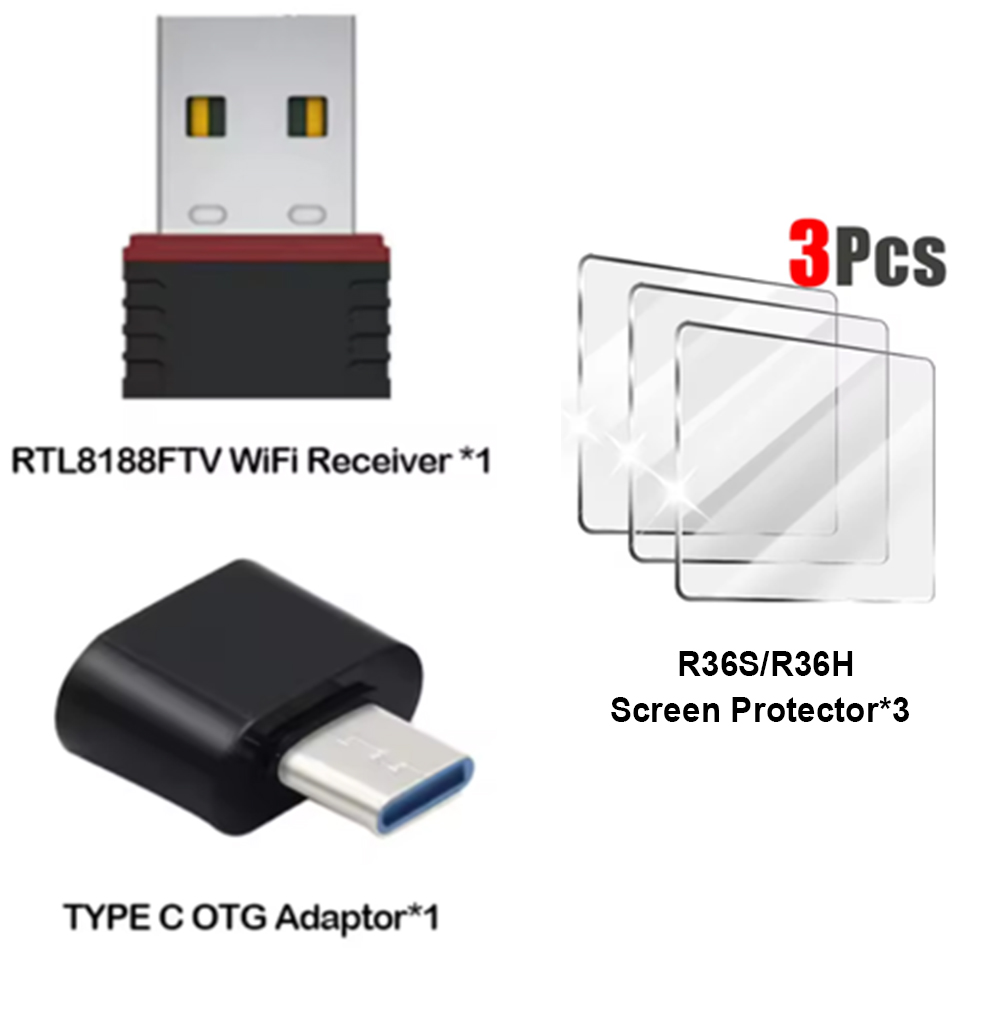 R36S (WiFi) RTL8188FTV USB-клю – обзор и цена Gaming Console R36H
