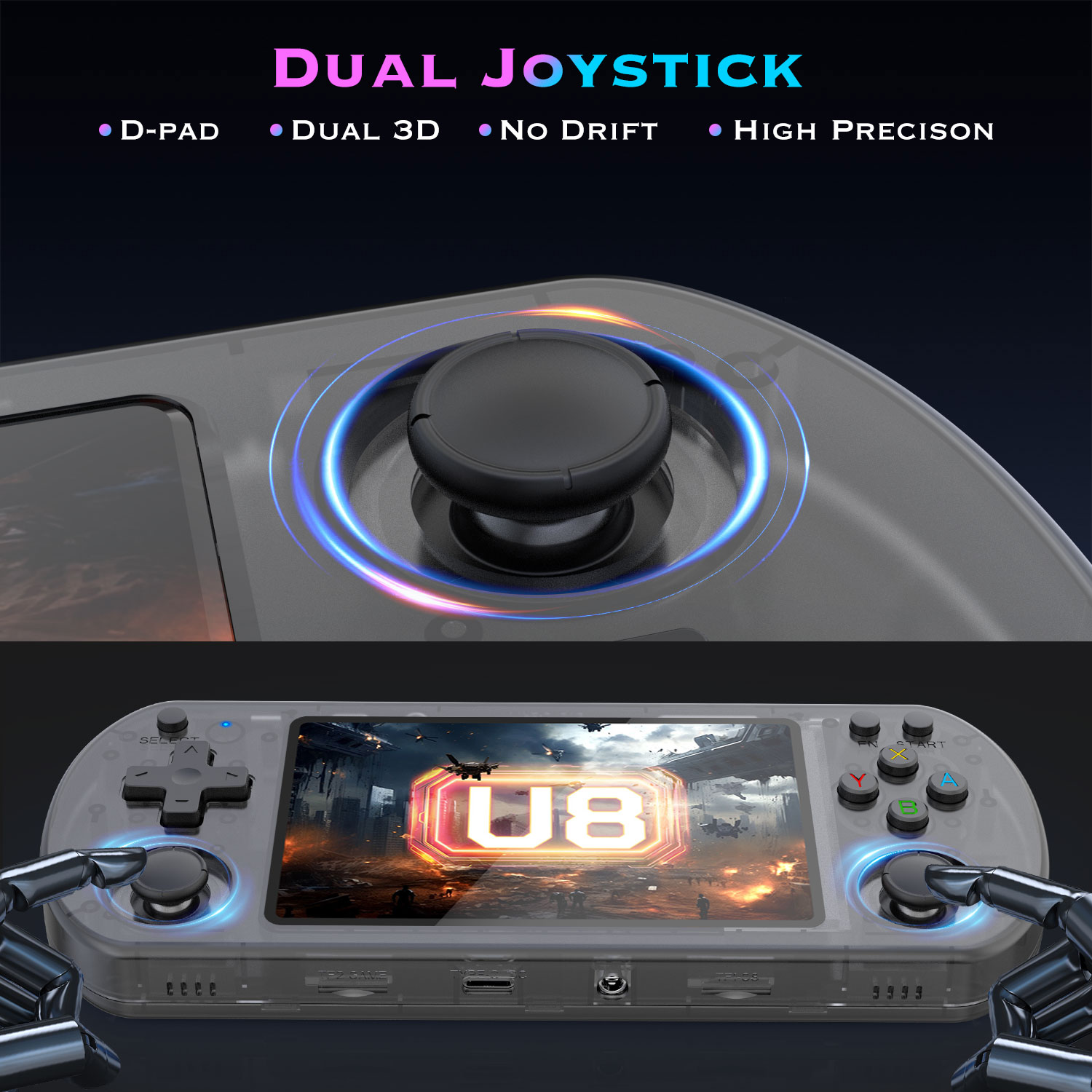 Портативная игровая консоль U8 – обзор и цена Gaming Console X7