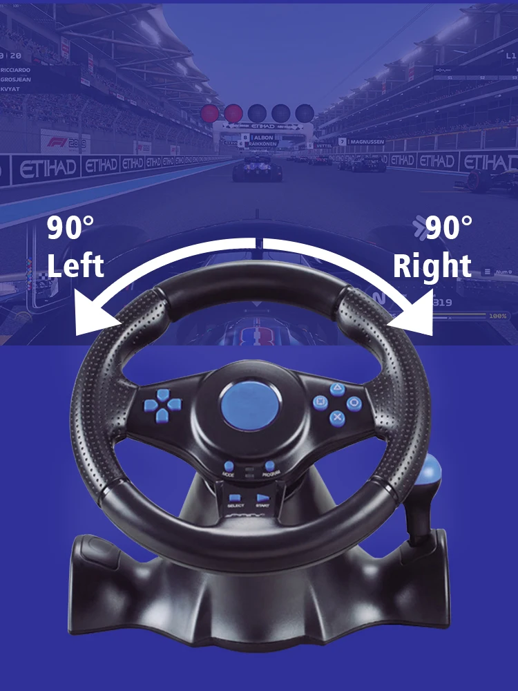 Игровой руль DATA FROG с вибра – обзор и цена Steering Wheel Gaming